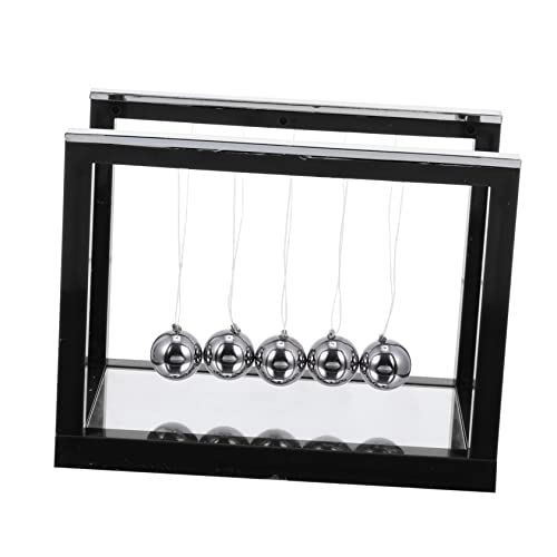 Vaguelly Newton Schwingt Den Ball Schreibtisch-Gadgets Bausatz Zappelstift -Gadget Pendeldekor Physische Wiege Newtons Wiege-balancebälle Wiegenschaukel Schmiedeeisen Black Vaguelly Newton Schwingt Den Ball Schreibtisch-Gadgets Bausatz Zappelstift -Gadget Pendeldekor Physische Wiege Newtons Wiege-balancebälle Wiegenschaukel Schmiedeeisen Black von Vaguelly