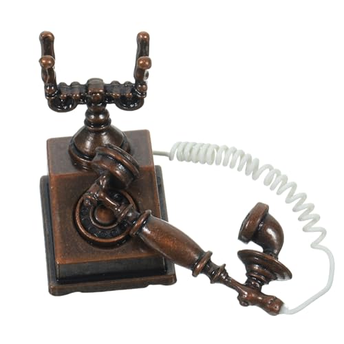 Vaguelly Nostalgisches Telefonmodell Mini -Lebensmittelspielzeug Figuren Living Room Decoration wohnzimmerdeko kinderspielzeug Simuliertes Telefon Mini-Telefon- Legierung Brown Vaguelly Nostalgisches Telefonmodell Mini -Lebensmittelspielzeug Figuren Living Room Decoration wohnzimmerdeko kinderspielzeug Simuliertes Telefon Mini-Telefon- Legierung Brown von Vaguelly