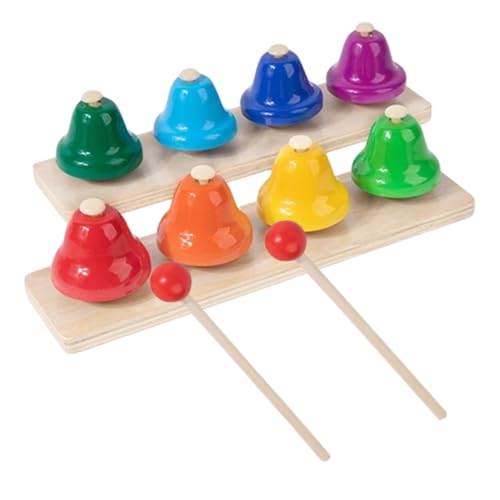 Vaguelly Notes Handglocken Percussion Instrument Musikalisches Lernspielzeug Hand Auge Koordination und Konzentration Leichtes Musikspielzeug für Eltern Junge Mädchen Kommunikation von Vaguelly