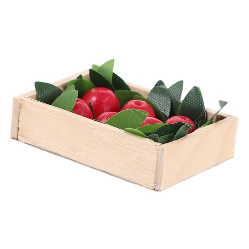 Vaguelly Obst und Gemüsebox mit Apfelmodell Rustikales Küchenzubehör für Puppenhaus Dekoration für Sammler Vaguelly Obst und Gemüsebox mit Apfelmodell Rustikales Küchenzubehör für Puppenhaus Dekoration für Sammler von Vaguelly