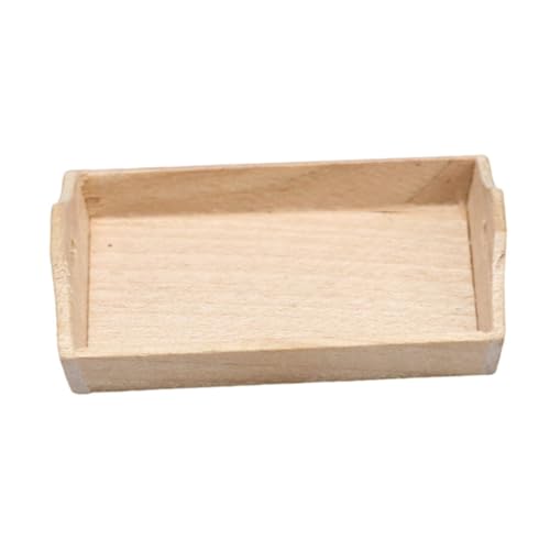 Vaguelly Miniatur Obstteller 112 Puppenhaus Spielzeug Obst Set Schwarzes Tablett von Vaguelly