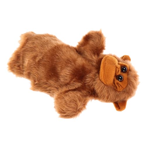 Vaguelly Orang Utan Tierhandpuppe Puppenspielzeug Die Marionetten Handpuppe Für Geschichtenerzähl Handpuppe Bären Handpuppe Handpuppe Geschichtenerzähl Puppe Brauner Plüsch von Vaguelly