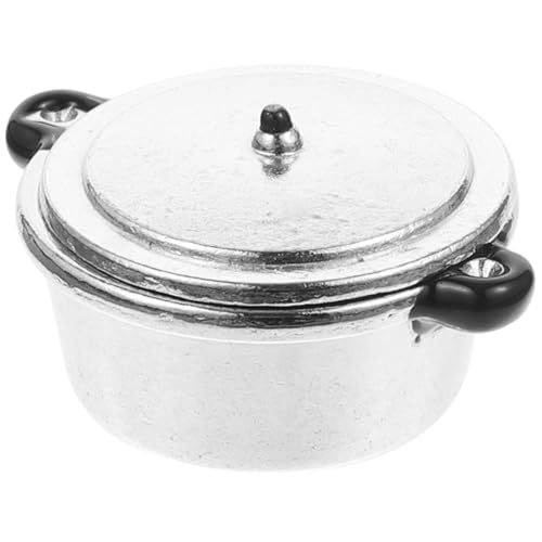 Vaguelly Ornament-miniaturtopf Spielzeugsimulationstopf Mini-kochgeschirr Miniaturtopf Für Die Küche Fröhlicher Simulationstopf Fröhlicher Minikocher Küchensimulationstopf Legierung von Vaguelly