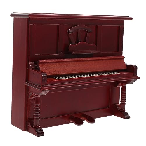 Vaguelly Mini Holz Klavier Modell Für Puppenhaus Dekorative Zubehör Für Miniaturhäuser Realistische Raumdekoration Und Kreative Vaguelly Mini Holz Klavier Modell Für Puppenhaus Dekorative Zubehör Für Miniaturhäuser Realistische Raumdekoration Und Kreative von Vaguelly
