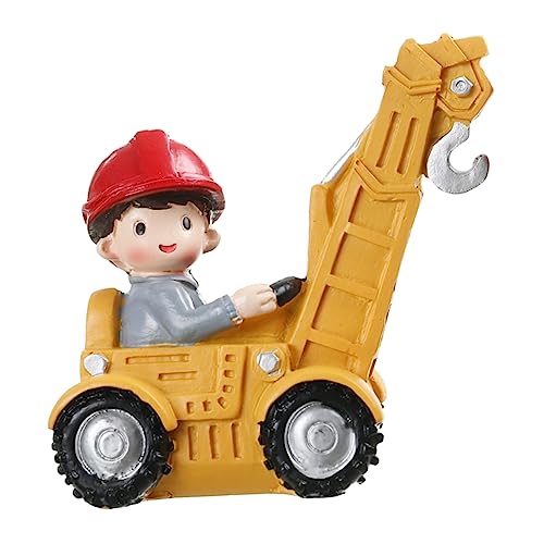 Vaguelly Mini-baufahrzeuge Kuchendekorationen Spielzeug Für Jungen Und Mädchen Bagger Dekorationen Für Jungen Geburtstagsdeko von Vaguelly