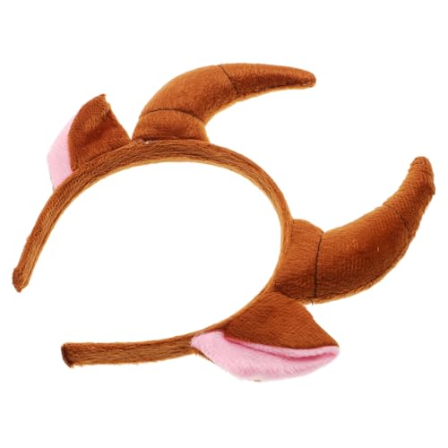 Vaguelly Ox Horn Stirnband für Erwachsene Braune Tierohren Haarreif Cartoon Kostüm Accessoire für Halloween Karneval Cosplay und Party Stilvolles und Einzigartiges Design Vaguelly Ox Horn Stirnband für Erwachsene Braune Tierohren Haarreif Cartoon Kostüm Accessoire für Halloween Karneval Cosplay und Party Stilvolles und Einzigartiges Design von Vaguelly