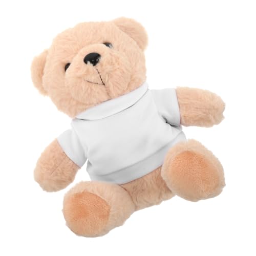 Vaguelly Plüsch Bär mit Leerem T Shirt für DIY Designs Vielseitig Einsetzbar Deko für Geburtstagsfeiern Babypartys und Besondere Anlässe Weiches Plüschmaterial für Ultimativen von Vaguelly