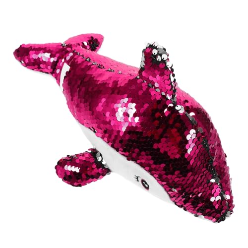 Vaguelly Plüsch Delphin meerestiere Geburtstagsgeschenk für Plüschspielzeug Stofftier Delphinpuppenspielzeug Delfinspielzeug Kleiner Delphin Wohnkultur Pailletten Rosy von Vaguelly