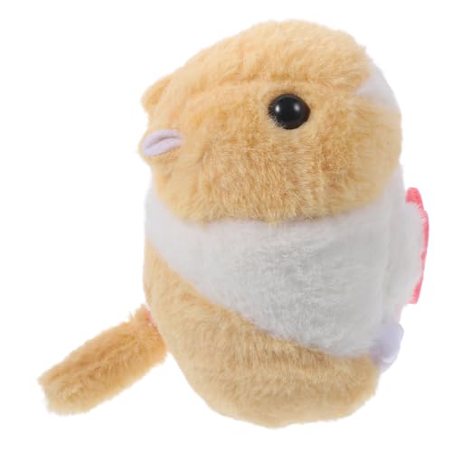 Vaguelly Plüsch Hamster mit Schwanzbewegung Realistisches Stofftier für Geburtstagsfeiern Weihnachten und Festlichkeiten Süßes für Kleine Tierfreunde von Vaguelly
