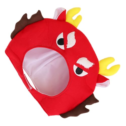 Vaguelly Plüsch-Helm Drache Rot Kuschelig Gefüllt mit Pp-baumwolle Falten Farbbeständig Vielseitig für Halloween Karneval Kostüm Fotorequisiten Bequem und Warm für Innen Außenbereich Vaguelly Plüsch-Helm Drache Rot Kuschelig Gefüllt mit Pp-baumwolle Falten Farbbeständig Vielseitig für Halloween Karneval Kostüm Fotorequisiten Bequem und Warm für Innen Außenbereich von Vaguelly