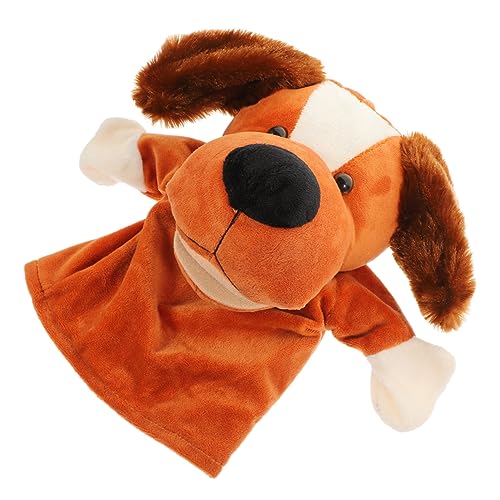 Vaguelly Plüsch Hund Handpuppe Tierische Geschichten Erzählen mit Kreativem Design für Interaktive Spiele und Sprachförderung für Eltern aus Hochwertigem Material Gefertigt von Vaguelly
