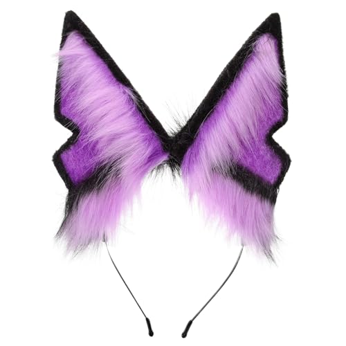 Vaguelly Plüsch Kopfband Wolfsohren Weich Bequem Cosplay Haaraccessoire für Frauen Leicht Halloween Party Stirnband Vaguelly Plüsch Kopfband Wolfsohren Weich Bequem Cosplay Haaraccessoire für Frauen Leicht Halloween Party Stirnband von Vaguelly