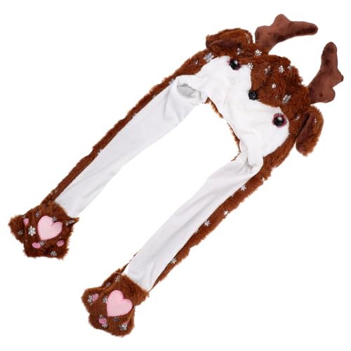 Vaguelly Plüsch Mütze mit Beweglichen Ohren Lustiger Weihnachts Hut für Erwachsene für Herbst und Winter für Partys und Feiertagsfeiern Fotorequisiten und Cosplay Aktivitäten Vaguelly Plüsch Mütze mit Beweglichen Ohren Lustiger Weihnachts Hut für Erwachsene für Herbst und Winter für Partys und Feiertagsfeiern Fotorequisiten und Cosplay Aktivitäten von Vaguelly