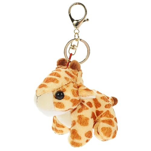 Vaguelly Plüsch Schlüsselanhänger Hund Bären Süßer Plüsch-schlüsselanhänger Dinosaurier Tierspielzeug Ausgestopft Plüschspielzeug Kinderspielzeug Tiere Welpe Giraffe Haustier Pp Baumwolle von Vaguelly