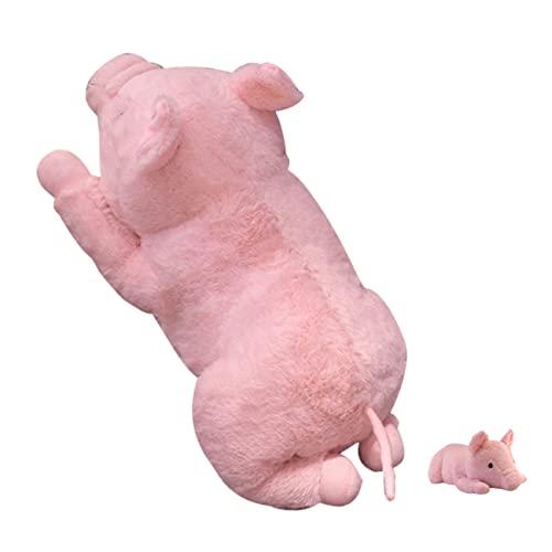 Vaguelly Plüsch Schwein Kuscheltier Niedliches Schweinchen als Kreative Dekoration für Kinderzimmer Weiches Realistisches Plüschtier für Festlichkeiten und Fotografie von Vaguelly