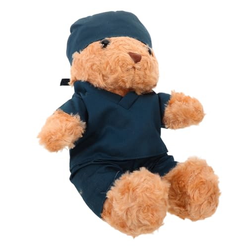 Vaguelly Plüsch mit Krankenschwester Outfit Weiches Kuscheltier für Medizinstudenten als zur Abschlussfeier für Pflegekräfte und Absolventen Tragbarer Stoffbär von Vaguelly