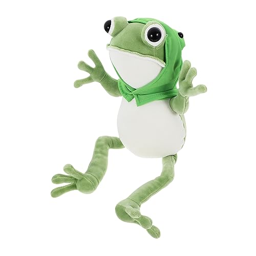 Vaguelly Plüschfrosch Niedlicher Frosch Kissen Deko für Schlafzimmer Wohnzimmer Büro Weiche Langlebige für Freunde von Vaguelly