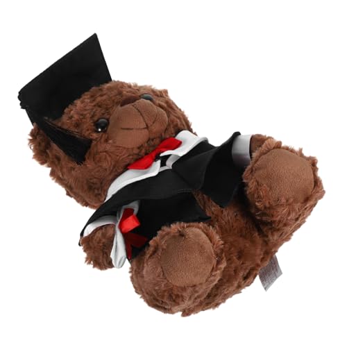 Vaguelly Plüschgefüllte Abschlussbär Doktor Bär Abschlussfür Favor Weiche Plüschspielzeug Ideal Für Abschlussfeier Home Decor Kissen Spielzeug Graduierungssaison Wesentliche von Vaguelly