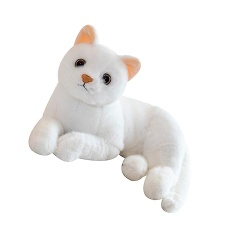 Vaguelly Plüschtier für kinderspielzeug nachsprechende stofftiere katzenkissen Katzenspielzeug Spielzeugkatze Pavillon Stofftierkatzen falsche Katze Weiß Vaguelly Plüschtier für kinderspielzeug nachsprechende stofftiere katzenkissen Katzenspielzeug Spielzeugkatze Pavillon Stofftierkatzen falsche Katze Weiß von Vaguelly