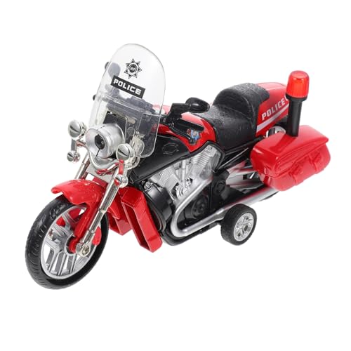 Vaguelly Polizeimotorrad aus Legierung Pull Back Funktion Rückziehauto Modell Sicher Langlebig für Jungen und Mädchen Ab Jahren von Vaguelly