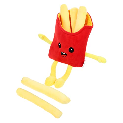 Vaguelly Pommes Plüsch Kissen Neuartiges Kartoffelkissen dekoratives Dekokissen Sofa-Wurfkissen Chips-Kissen plüschiges Pommes-Frites-Kissen Sofakissen Plüsch-Sofa- Tuch von Vaguelly