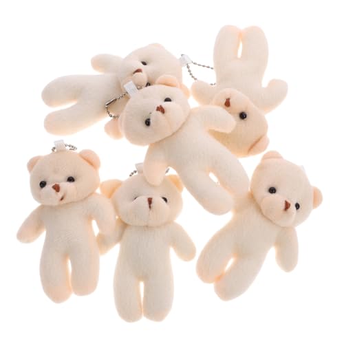Vaguelly Hängende Mini-bärenfiguren Entzückender Bärenanhänger Plüschspielzeug Tragbares Bärendekor Schlüsselanhänger Bär von Vaguelly