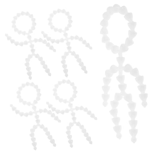 Vaguelly Puppe Skelettpuppe Zubehör für Puppenhäuser Puppenhauspuppen gruselige Puppe gefälscht lebensechte Puppen mit Plastikgelenken Puppenknochen gemeinsames Weiß von Vaguelly