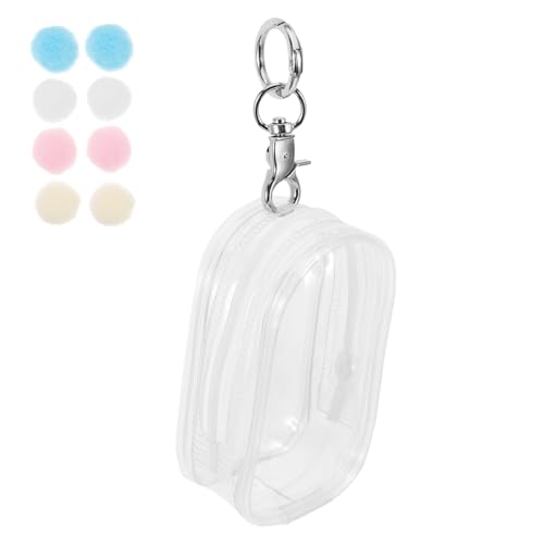 Vaguelly Mini-figurenhalter Schlüsselanhänger Puppen-schlüsselanhänger PVC-displaytasche Mit Schnalle Aufbewahrungskoffer Für Mini-Puppen Vaguelly Mini-figurenhalter Schlüsselanhänger Puppen-schlüsselanhänger PVC-displaytasche Mit Schnalle Aufbewahrungskoffer Für Mini-Puppen von Vaguelly