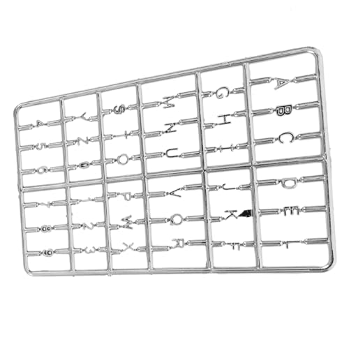 Vaguelly Puppenhaus Briefkasten Puppenhaus-Miniaturen Zahlen Briefe briefkasten Aufkleber hausnummerschild Zubehör für kleine Haustüren Deko-Accessoires für kleine Häuser Plastik Silver von Vaguelly