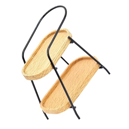 Vaguelly Puppenhaus Mini Holzlagerstange Möbel Puppenstubenregal Zubehör Miniatur Mini-verzierung Figur -anzeigeregal Dekorative Mini-hausdekoration Puppenhausregal Metall Schwarz Vaguelly Puppenhaus Mini Holzlagerstange Möbel Puppenstubenregal Zubehör Miniatur Mini-verzierung Figur -anzeigeregal Dekorative Mini-hausdekoration Puppenhausregal Metall Schwarz von Vaguelly