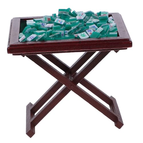 Vaguelly Puppenhaus Mahjong Tisch Stühle Miniatur Mini Simulation Möbel Set Für Baby Mädchen Küche Spielzeug Vaguelly Puppenhaus Mahjong Tisch Stühle Miniatur Mini Simulation Möbel Set Für Baby Mädchen Küche Spielzeug von Vaguelly