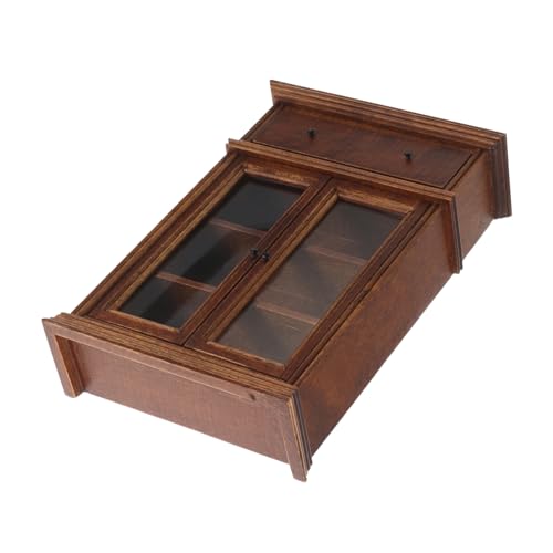 Vaguelly Puppenhaus Möbel Miniatur Holztresor Schrank Detailreiches Sideboard für Wohn und Schlafzimmer Praktischer Stauraum für Fantasie Spiel und Zubehör Vaguelly Puppenhaus Möbel Miniatur Holztresor Schrank Detailreiches Sideboard für Wohn und Schlafzimmer Praktischer Stauraum für Fantasie Spiel und Zubehör von Vaguelly