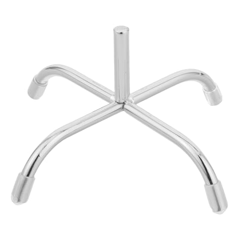 Vaguelly Puppenhaus-Stuhlfuß-Zubehör: Mini-Schreibtischstuhl, Metallbeine, 1:6, Gaming-Stuhl-Ersatzteile für Büro- und Gaming-Szenen-Dekoration, Silber Vaguelly Puppenhaus-Stuhlfuß-Zubehör: Mini-Schreibtischstuhl, Metallbeine, 1:6, Gaming-Stuhl-Ersatzteile für Büro- und Gaming-Szenen-Dekoration, Silber von Vaguelly