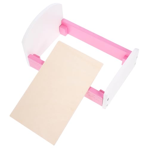 Vaguelly Puppenhaus mit Minibett kinderzimmermöbel kinderzimmer mädchen Micro Girl Toys Puppenhaus Bett Mini-Hausversorgung Puppenhausbett Bettverzierung Holz von Vaguelly