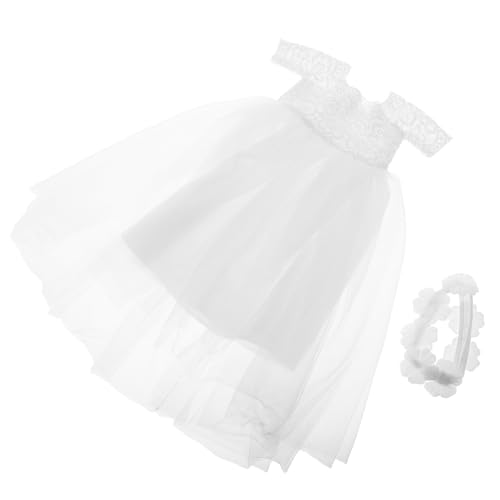 Vaguelly Puppenhochzeitskleid für Puppen Elegantes Verziertes Outfit mit Feinen Details für Besondere Anlässe Kombinierbar mit Anderen Puppenkleidungsstücken Vaguelly Puppenhochzeitskleid für Puppen Elegantes Verziertes Outfit mit Feinen Details für Besondere Anlässe Kombinierbar mit Anderen Puppenkleidungsstücken von Vaguelly