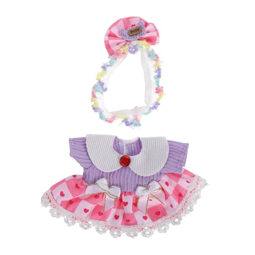 Vaguelly Puppenkleid Puppenaccessoire Puppenzubehör Puppenkopfschmuck Puppenhausminiaturen Puppen Cosplay Outfit Kleines Stirnband Für Puppen Puppenhauszubehör Reborn Puppenkleid von Vaguelly