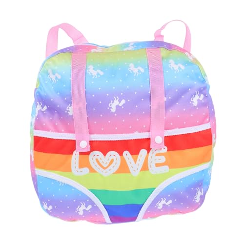 Vaguelly Puppenrucksack Zubehör Für Wiedergeborene Babypuppen Gehende Puppen Kleiderpuppen Cartoon-Puppen Kleine Puppe Kofferpuppen Kinderspielzeug Mini- Polyester von Vaguelly