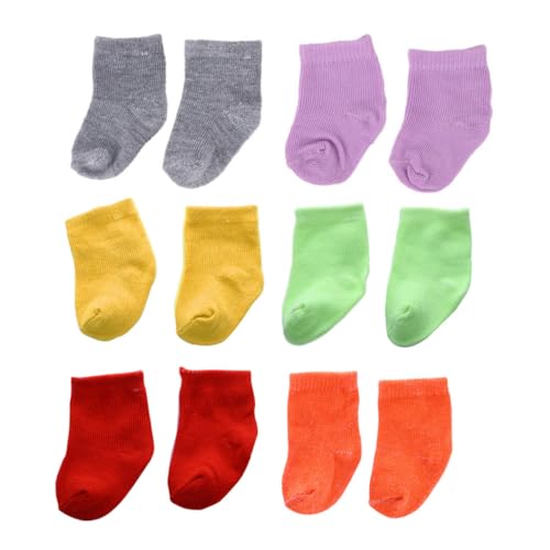 Vaguelly Puppen- -socken 6 Paar Mini-socken Für Puppenhaus- Spielhaus-Requisiten Zubehör Vaguelly Puppen- -socken 6 Paar Mini-socken Für Puppenhaus- Spielhaus-Requisiten Zubehör von Vaguelly