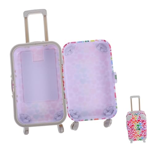 Vaguelly Puppentrolley Mädchen Puppengepäck Plüsch puppenhauszubehör Puppenhaus-Accessoire Puppenzubehör Mini-Koffer Koffer für das Spielhaus Mini-Gepäckkoffer Plastik Vaguelly Puppentrolley Mädchen Puppengepäck Plüsch puppenhauszubehör Puppenhaus-Accessoire Puppenzubehör Mini-Koffer Koffer für das Spielhaus Mini-Gepäckkoffer Plastik von Vaguelly