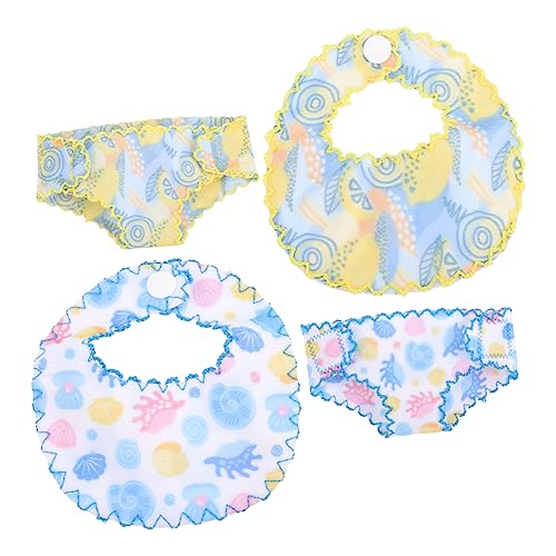 Vaguelly Puppenunterwäsche mit Windel und für Babypuppen Praktische DIY Puppenaccessoires aus Hochwertigem für Rollenspiel Selbstständigkeit von Vaguelly
