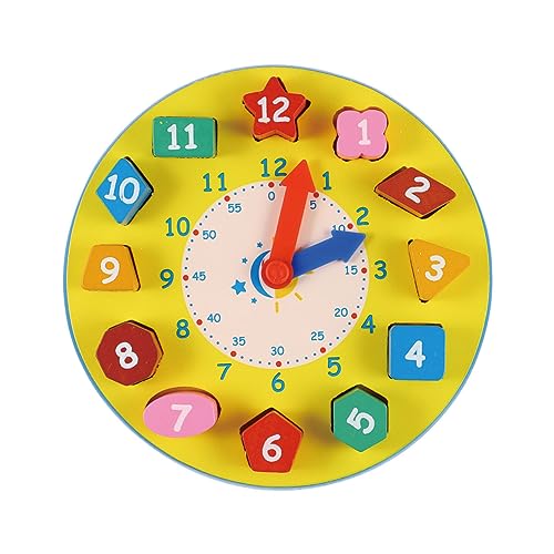 Vaguelly Uhrenspielzeug – Form-zahlenuhr Für Kinder – Lernspielzeug Für Vorschulkinder – Uhrzeit Und Zahlen Lernen Vaguelly Uhrenspielzeug – Form-zahlenuhr Für Kinder – Lernspielzeug Für Vorschulkinder – Uhrzeit Und Zahlen Lernen von Vaguelly