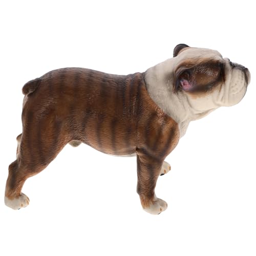 Vaguelly Realistische Bulldogge Figur Tiermodell aus Stabilem Kunststoff Dekorative Schreibtischdeko für Wohnzimmer und Büro Kleines Niedliches Hundespielzeug als Geschenk für Familie und Vaguelly Realistische Bulldogge Figur Tiermodell aus Stabilem Kunststoff Dekorative Schreibtischdeko für Wohnzimmer und Büro Kleines Niedliches Hundespielzeug als Geschenk für Familie und von Vaguelly