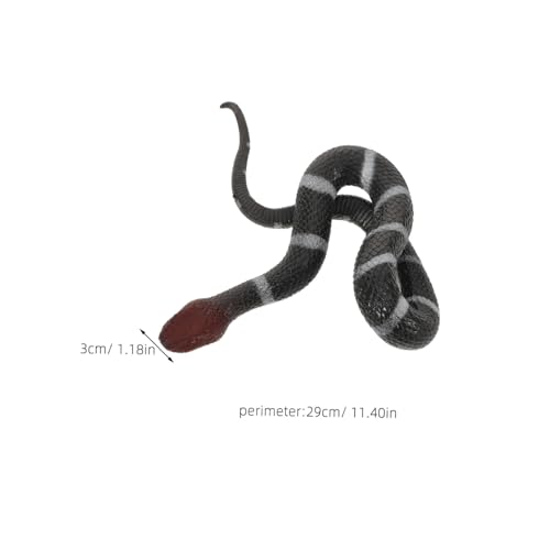 Vaguelly Realistische Große TPR Schlange Flexibel Robust Ungiftig für Halloween Party Gartendeko Vogelabwehr und Spaß Simulation Schlangenfigur von Vaguelly