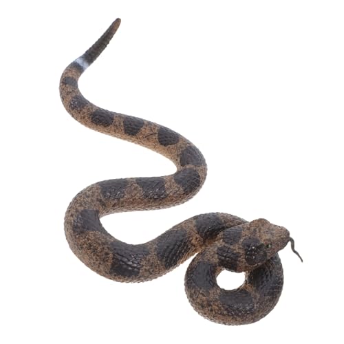 Vaguelly Realistische Gummischlange mit Klappergeräusch Weiche Flexible Klapperschlangenfigur aus TPR-Gummi Interaktives für Halloween Garten Party Scherzartikel Vaguelly Realistische Gummischlange mit Klappergeräusch Weiche Flexible Klapperschlangenfigur aus TPR-Gummi Interaktives für Halloween Garten Party Scherzartikel von Vaguelly