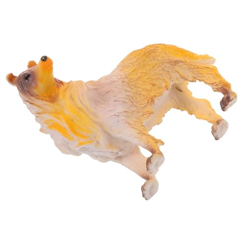 Vaguelly Hundefigur Realistische Miniatur Hundefigur für Kinder Detaillierte Welpenfigur Solides Spielzeug Tierspielzeug für Garten und Sammlung von Vaguelly
