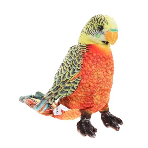 Vaguelly Realistische Papagei Plüschfigur Süßes Vogelspielzeug für Weiches Kuscheltier Dekorativ für Geburtstagsfeiern für Jungen und Mädchen von Vaguelly