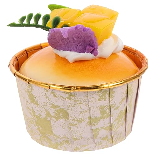 Vaguelly Realistisches Fake Cupcake Modell aus PU Weiches Formbares Dessert Deko Foto Requisite für Hochzeit Party Schaufenster Künstliche Torten Deko Kleines Kuchenmodell Vaguelly Realistisches Fake Cupcake Modell aus PU Weiches Formbares Dessert Deko Foto Requisite für Hochzeit Party Schaufenster Künstliche Torten Deko Kleines Kuchenmodell von Vaguelly