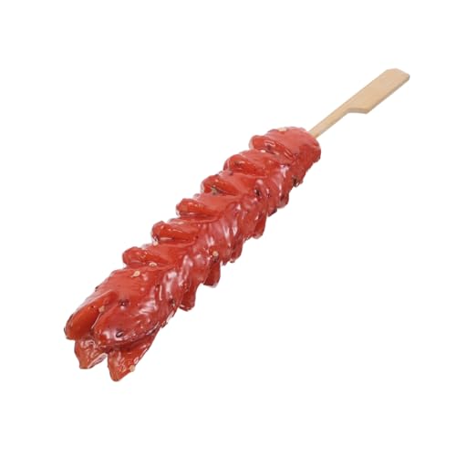 Vaguelly Realistisches Fake Hot Dog Modell aus PVC mit Holzstab Detailgetreue Gegrillte Wurst Nachbildung für Restaurant Snack Bar Deko Vielseitiges Food Display Prop und Fotorequisit von Vaguelly