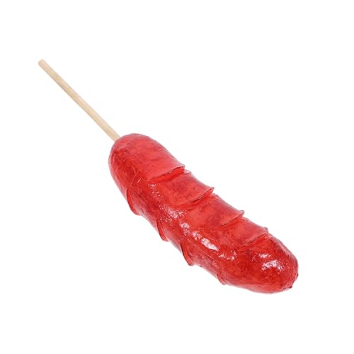 Vaguelly Realistisches Hot Dog Modell aus PVC und Langlebige Simulation BBQ Wurst Ungiftige Künstliche Lebensmitteldekoration für Küche Party und Vielseitige Dekoideen von Vaguelly