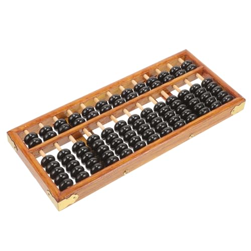 Vaguelly Retro Abacus für Riegel Kugel Holzrechner Chinesisches Lernspielzeug zur Mathematischen Zählwerkzeug für Bildung und Alltag von Vaguelly